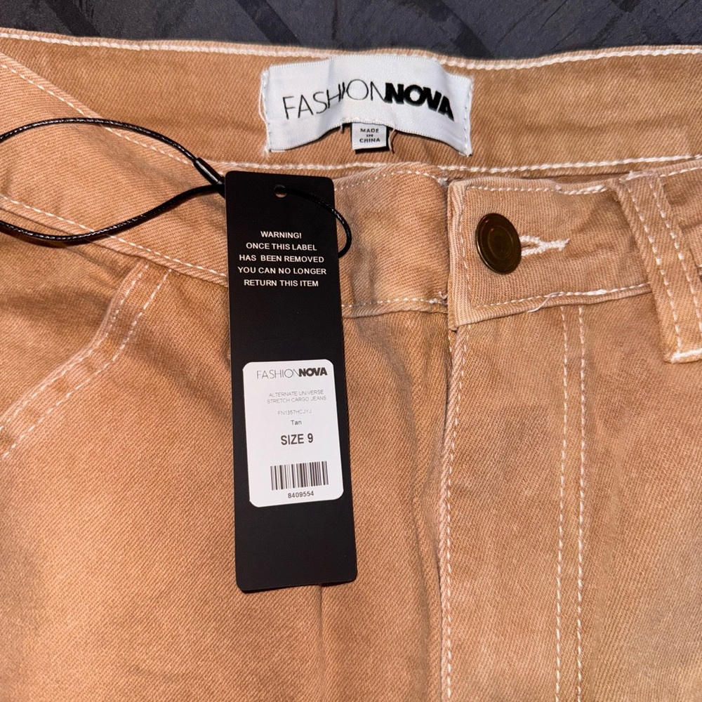 Alternate Universe Stretch Cargo Jeans - Tan